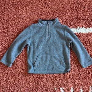 2T Boys Grey Fleece Pullover